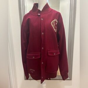 Crooks & Castles Deep Red Wool Jacket